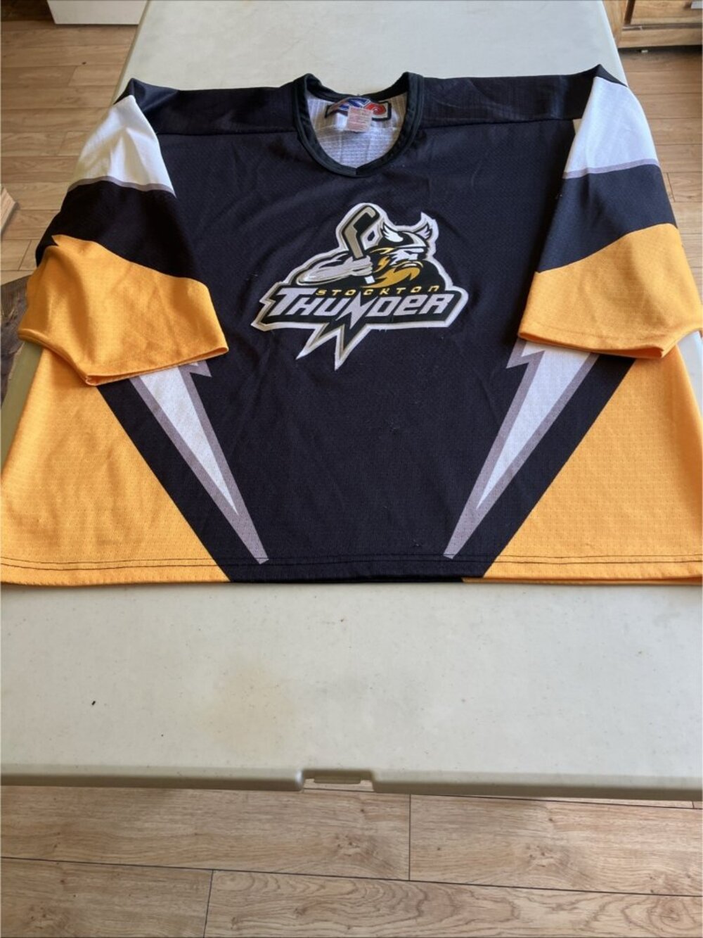 Vintage Stockton Thunder ECHL SP Hockey Jersey Canada Large